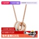 自营 中古99新宝格丽B.ZERO1系列女士项链吊坠白色陶瓷时尚