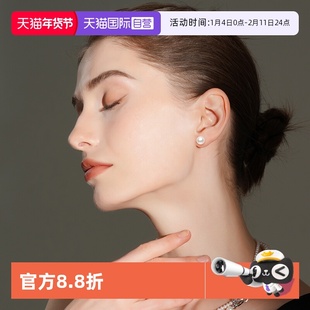 【自营】Idokawa天然淡水珍珠耳钉轻奢小众高级感925银爱迪生耳环