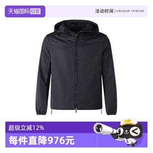 男士 EA阿玛尼 薄款 夹棉连帽夹克上衣外套 1NHQZ 8N1BN4 自营