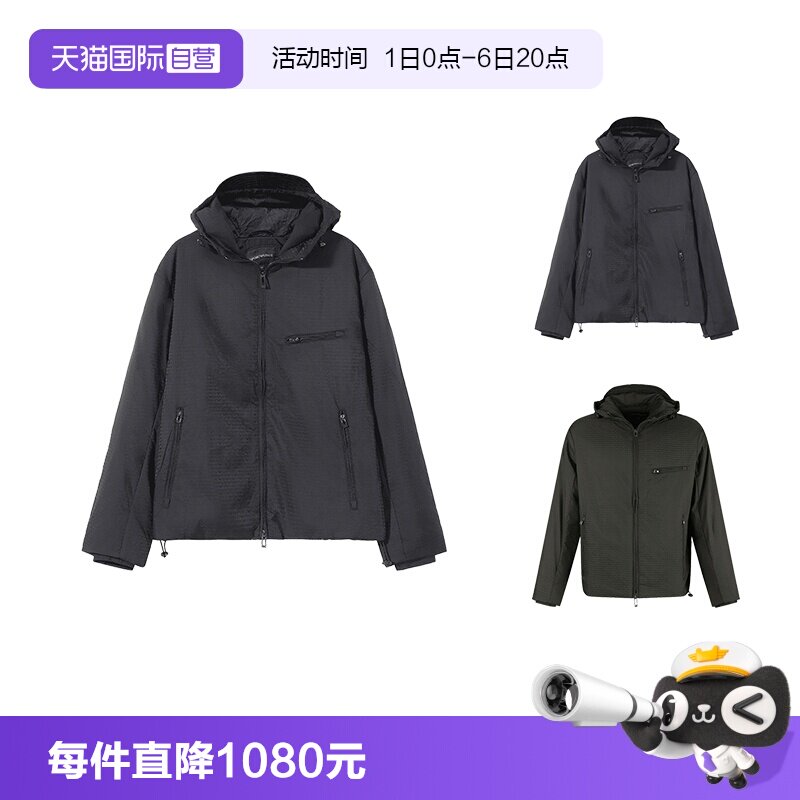 阿玛尼男士棉服夹棉外套