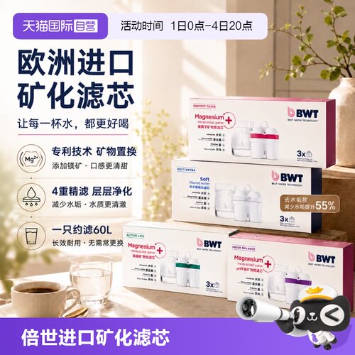 专利置换添加镁离子净水滤芯BWT