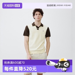 商场同款 Polo 男 纯棉撞色拼接针织休闲Polo衫 自营 Marc