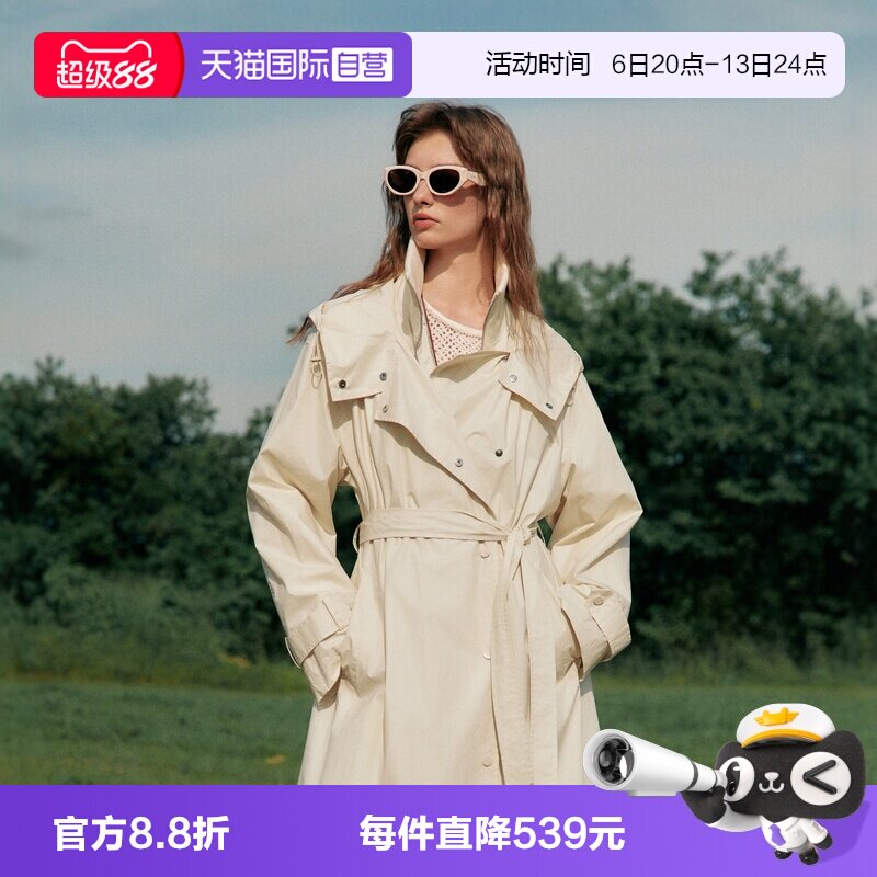 ELLE法式赫本风简约风衣