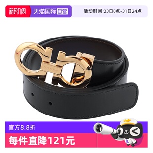 金扣皮带男款 菲拉格慕男士 FERRAGAMO 商务气质百搭腰带 自营