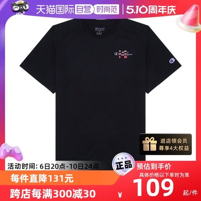 CHAMPION大“C”logo印花短袖T恤