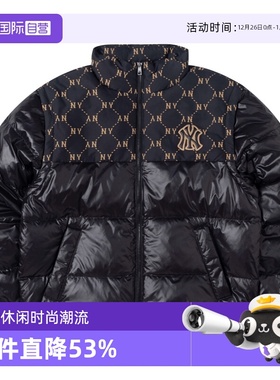【自营】MLB羽绒服男装女装棉羽运动服老花防风保暖外套3ADJM3046