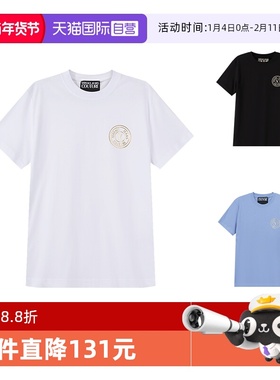 【自营】VJC范思哲 中性款棉质圆领短袖T恤 76GAHT02 CJ00T2024年