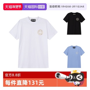 【自营】VJC范思哲 中性款棉质圆领短袖T恤 76GAHT02 CJ00T