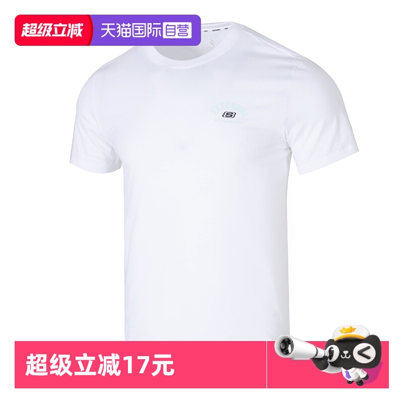 【自营】SKECHERS斯凯奇男装女装运动服跑步健身训练休闲短袖上衣