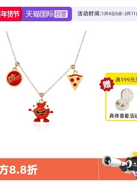 【自营】VITARING项链女外星人雪糕DIY吊坠锁骨链古怪卡通人物