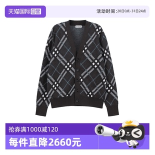 V领羊毛针织开衫 BURBERRY 男士 80934961 毛衣外套 自营 博柏利