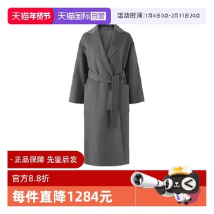 【自营】麦丝玛拉S Max Mara女士绵羊毛浴袍式长款大衣外套 NINA