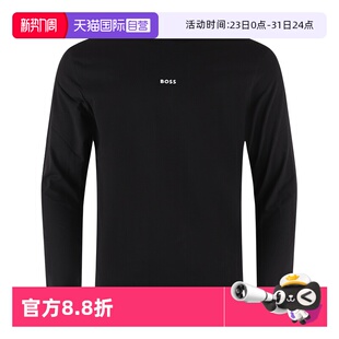 Boss Hugo 雨果博斯男士 休闲logo圆领长袖 50473286 T恤衫 自营