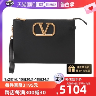 皮革手拿包 中古99新未使用华伦天奴男士 2Y2P0P09LMG 自营 0NO