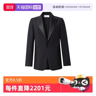 自营 纯色商务正装 AMIPARIS 经典 黑色一粒扣气质单西 早秋男士