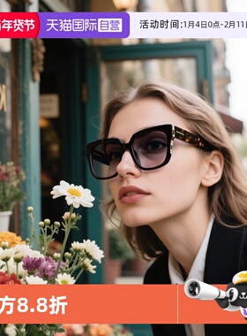 【自营】FERRAGAMO/菲拉格慕墨镜新款圆框太阳镜SF2021SLB椭圆