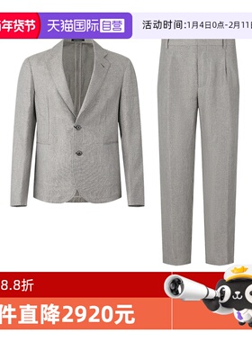 【自营】EA 阿玛尼 男士休闲西装西裤西服套装 EM000481 TE12887