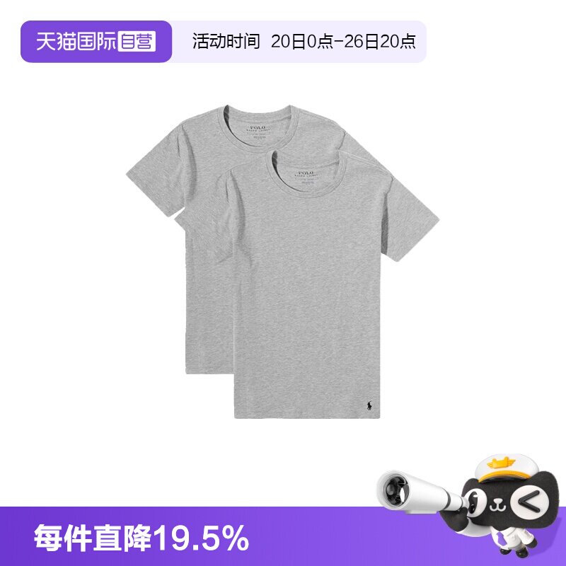 【自营】RALPH LAUREN拉夫劳伦男装休闲打底衫短袖T恤714835960