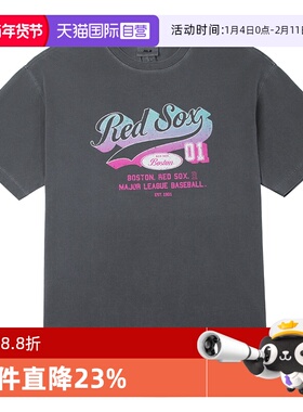 【自营】MLB女装休闲服T恤新款圆领时尚短袖半袖上衣3FTSV1053