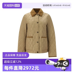 自营 薄款 BURBERRY 版 棉服夹棉夹克外套8107511 博柏利女士修身
