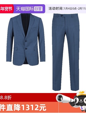 【自营】阿玛尼 EA 男士商务西装西裤长裤西服套装 E31VMB 01502