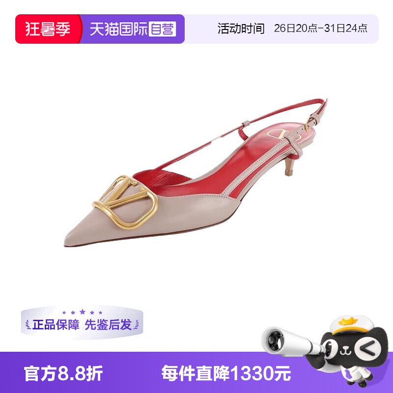 华伦天奴女鞋高跟鞋凉鞋复古