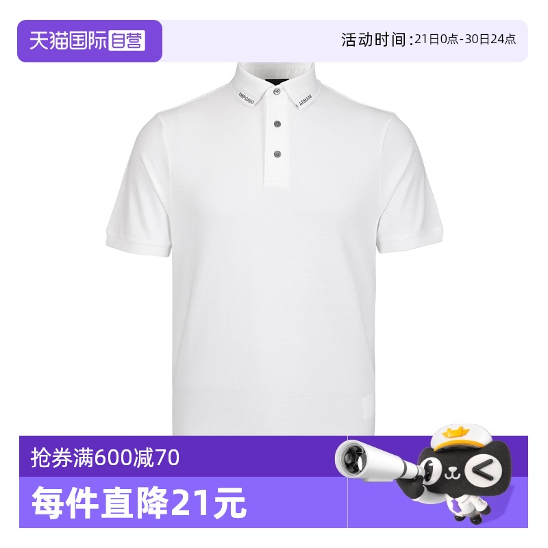【自营】ARMANI/阿玛尼夏季新款短袖男装百搭气质翻领短袖POLO衫
