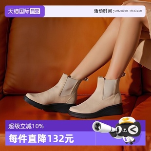 Contact日本制舒适通勤中跟百搭圆头皮鞋 Soft 女2024新款 自营