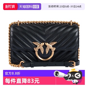 【自营】PINKO经典女款飞鸟燕子包单肩斜挎包女士手提包链条包