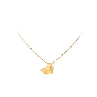 【自营】CalvinKlein官方正品CK风尚系列小爱心女士锁骨项链金色