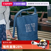 BML05 新款 自营 MLB男女单肩水桶包大logo可调节通勤挎包24夏季