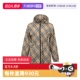 博柏利女士FW25马术骑士徽标休闲格纹连帽外套 自营 BURBERRY