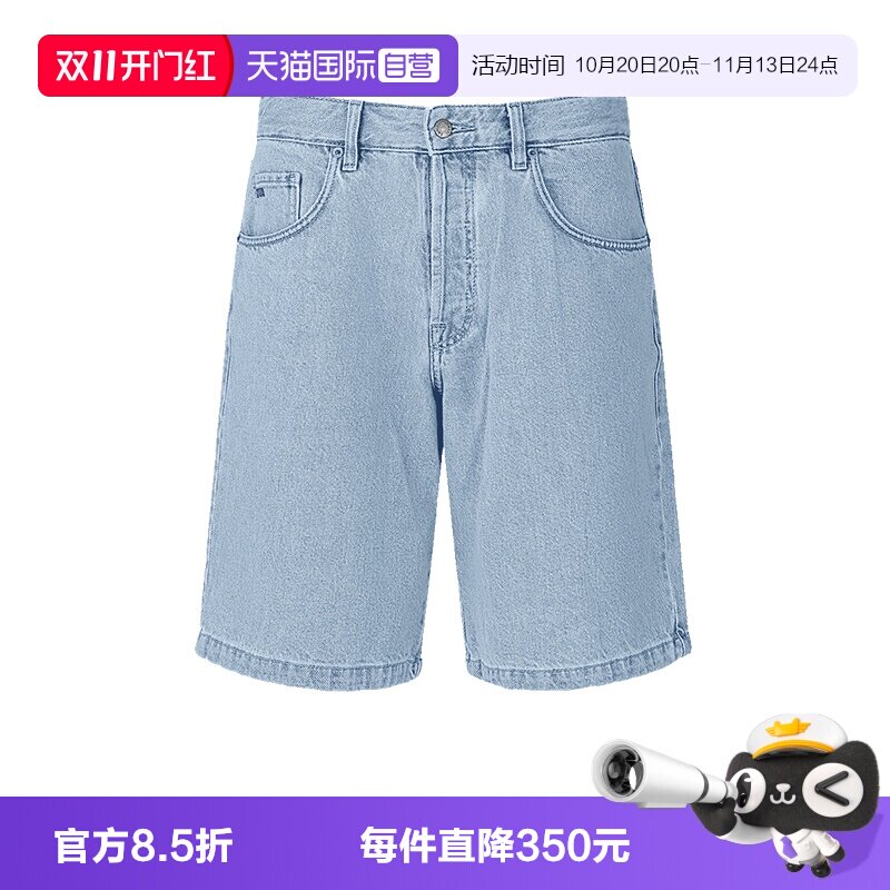 【自营】EA阿玛尼男士棉质复古牛仔裤短裤五分裤EM001723 AF13269