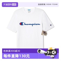 冠軍寬松休閑logo情侶短袖