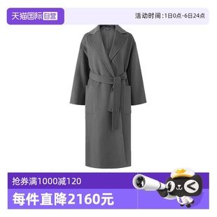 长款 Max Mara女士绵羊毛浴袍式 NINA 大衣外套 自营 麦丝玛拉S