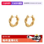 daisy 自营 beauty欧美简约韩系麻花耳环轻奢小众气质耳钉配饰