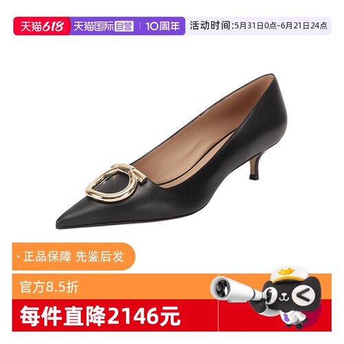 菲拉格慕女士高跟鞋皮鞋