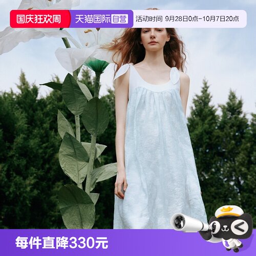 ELLE法式洋气印花连衣裙