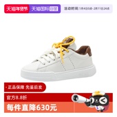 自营 miu 缪缪FW25女士撞色设计厚底板鞋 系带休闲鞋 小白鞋