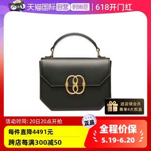 Bally 巴利早春女士牛皮气质黑金手肩斜挎包送礼6304008 自营