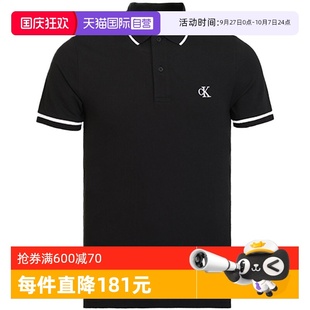 CK男士 男士 上衣 男裝 氣質翻領POLO衫 Klein夏季 Calvin 自營 短袖