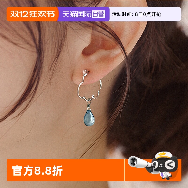 OSEWAYA日系小众女雨滴耳饰