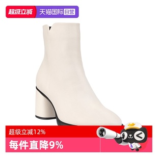 【自营】Ecco/爱步女靴时尚舒适侧拉链短筒时装靴粗跟皮靴 222613