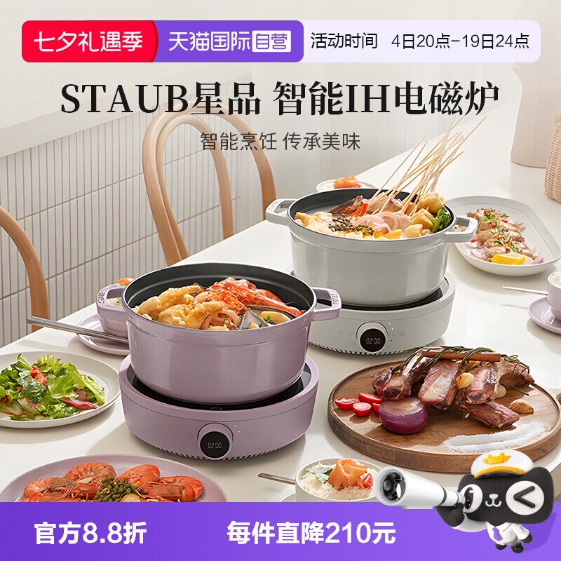 staub炖锅电磁炉珐琅铸铁锅