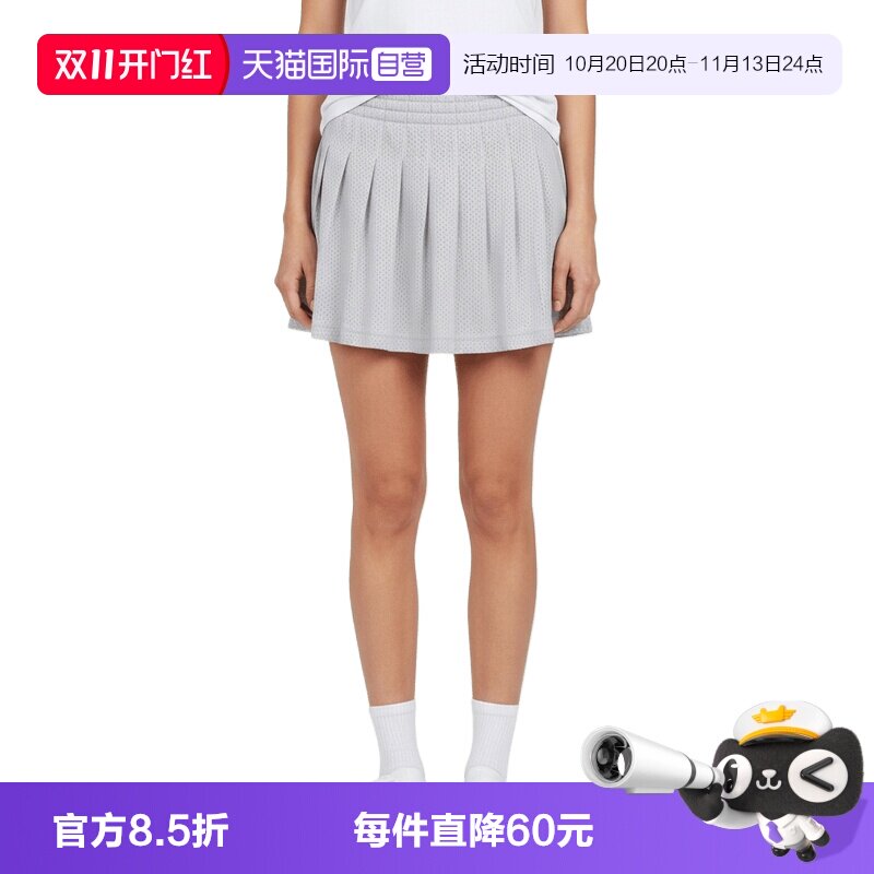 【自营】adidas阿迪达斯女子运动休闲百褶裙短裙半身裙KF6765