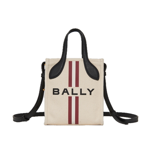 【自营】Bally/巴利时尚经典女士牛皮织物手提包托特包6307790