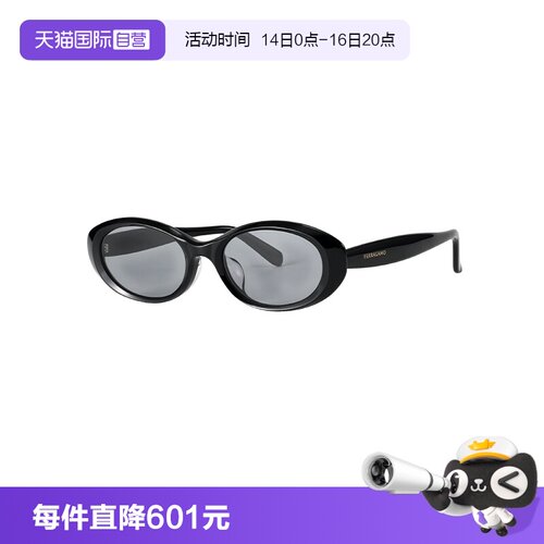 【自营】FERRAGAMO/菲拉格慕女款太阳镜复古百搭墨镜SF2124SLB