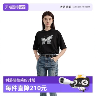 Bari 蝴蝶烫钻印花短袖 T恤 潮T Petit 新款 网球穿搭长袖 自营