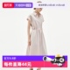 系带优雅连衣裙女2026夏季 ELLE法式 新款 通勤无袖 裙子 衬衫 自营