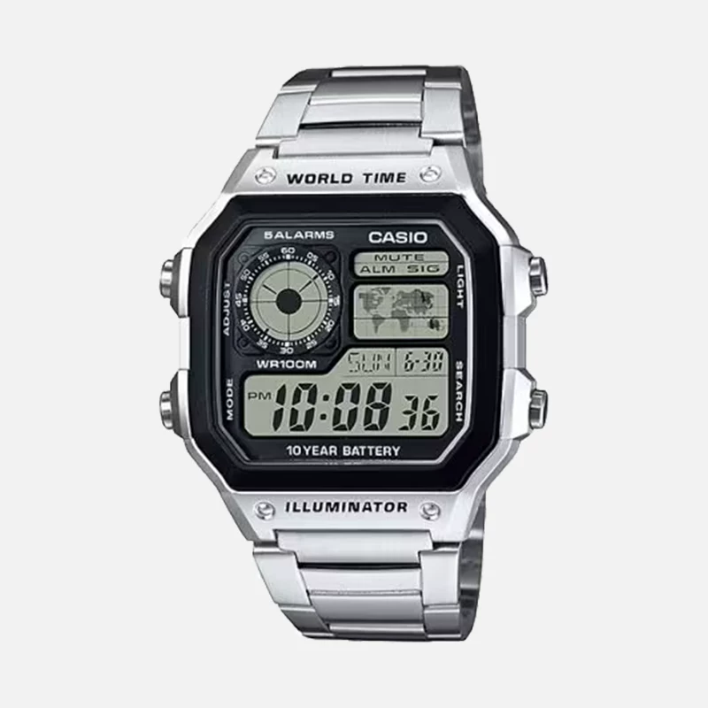【自营】casio卡西欧时尚运动复古潮流男式手表AE-1200WH防水正品